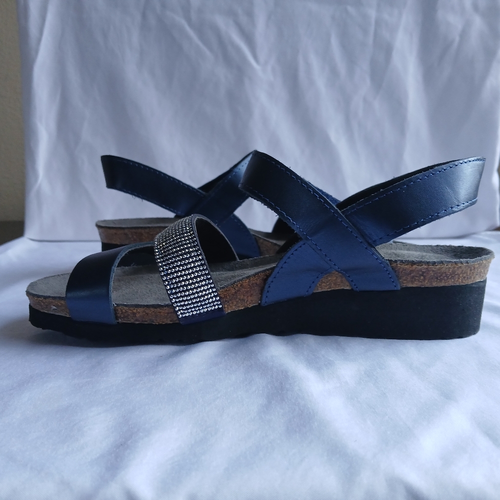 Naot Comfort Wedge Sandals Size 37 Made in Israel - Picture 3 of 6